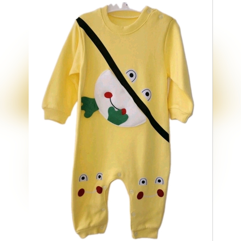 Baby Romper Yellow "Frog" Size 3 & 9 Months